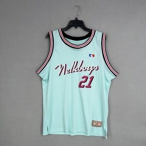 Fullsend Jersey Mens XL Blue Nelkboys 21 Mesh Basketball Tank Top Limited